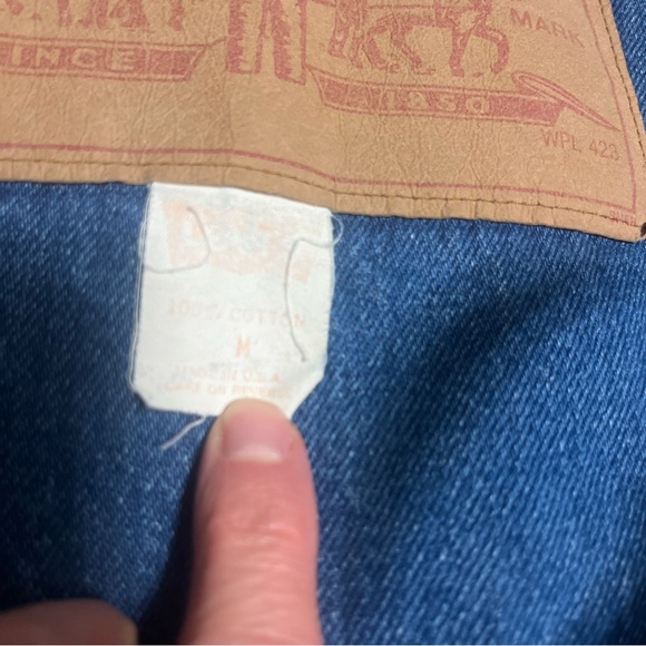 Vintage Retro 80s Levi Strauss Denim Duster Coat/Jacket SZ M USA Big Paper Tag - Picture 5 of 12